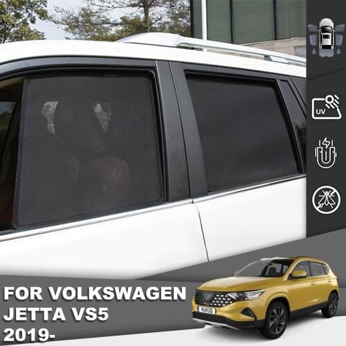 For Volkswagen Jetta VS5 2019-2021 Sunshade Car Uv Protection Side Foldable Window Mesh Auto Door Frame Vehicle Blackout Curtain