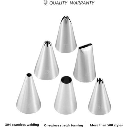 Small Size Russian Pastry Icing Piping Nozzles Stainless Steel Decorating Tip Cake Cupcake Decorator Rose Accessories Kitchen