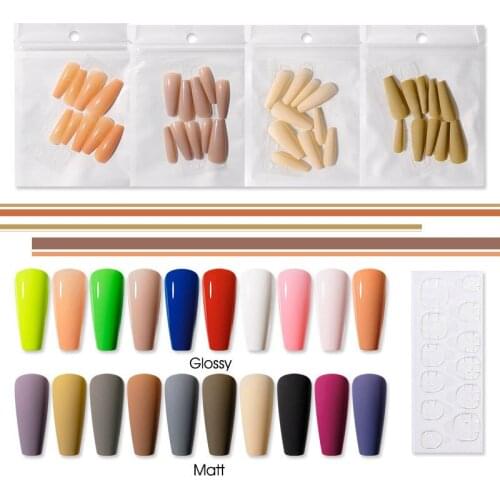 10PCS Fake nails jelly color Acrylic Nail Tips Press Nail Extension Protection Art Beauty Nail Decor