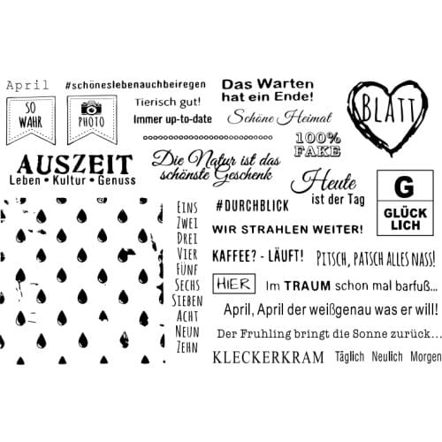 German Clear Stamps Scrapbook Paper Craft Clear stamp scrapbooking X0146