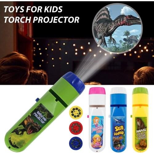Parent-child Interaction Puzzle Early Education Luminous Toy Animal Dinosaur Child Slide Projector Lamp Kids Toys Gift