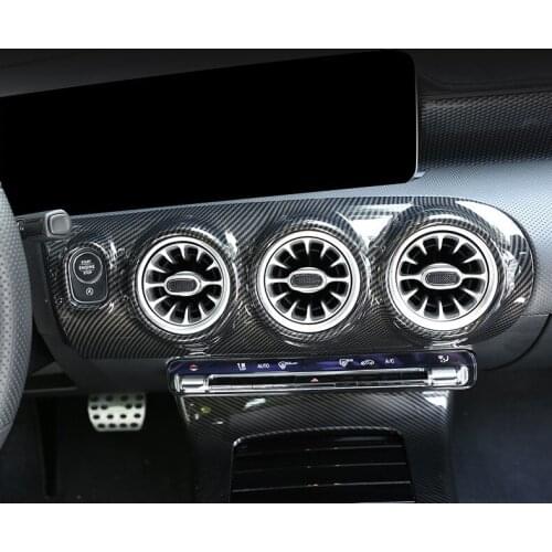 Fit For Benz new a class a180l a200l central control air outlet decorative modified air conditioning carbon fiber