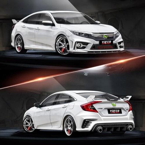 Applicable to Modification Fc450 Large Enclosure Civic 10th Generation. the Front Bumper Surrounded by