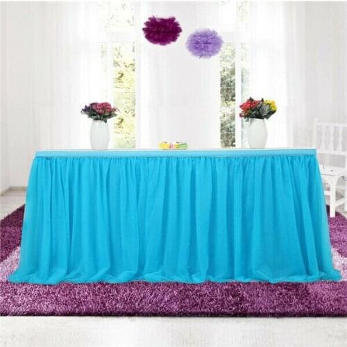 Wedding Tulle Tutu Table Skirt Cover Party Birthday Festive Baby Shower Decor UK
