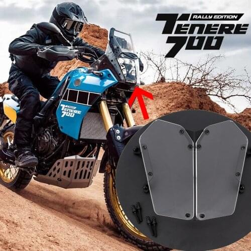 Tenere 700 Headlight Cover Protector For YAMAHA TENERE700 T7 T 700 T7 00 2019 2020 Motorcycle Panel Bracket PVC Headlight Guard