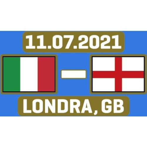 5PCS ONE LOT 2021 Final Italy Match Details Italy Vs Enland Bonucci Heat Transfer Printing