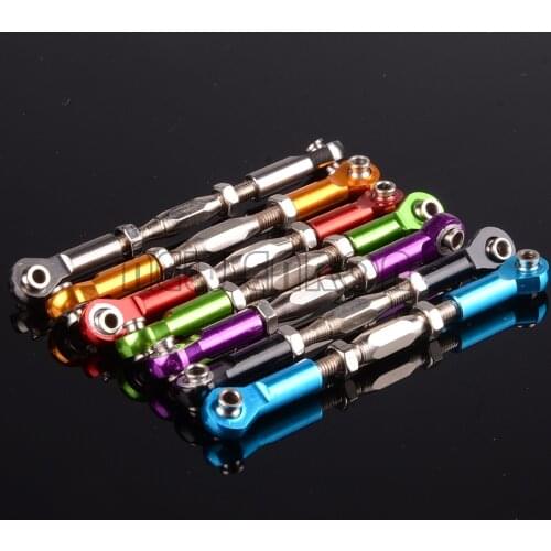 NEW ENRON 2PCS Aluminum Front/Rear Servo Link Tie rods 90-120MM 2335 For RC Traxxas 1/10 Slash 4x4 Stampede 4X4 Upgrade Parts