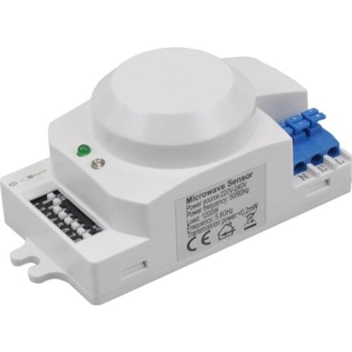 220V/AC-240V/AC 1200w 360 degree Microwave Sensor Light Switch Induction Microwave Motion Sensor 5.8GHz CW radar ISM band