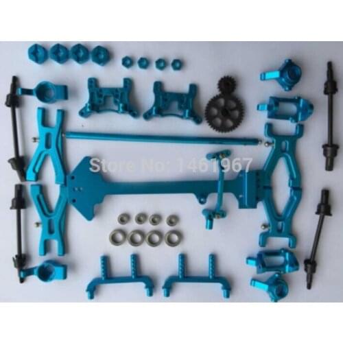 Wltoys A959 A969 A979 K929 1/18 RC Car Spare Parts upgrade metal parts (blue)