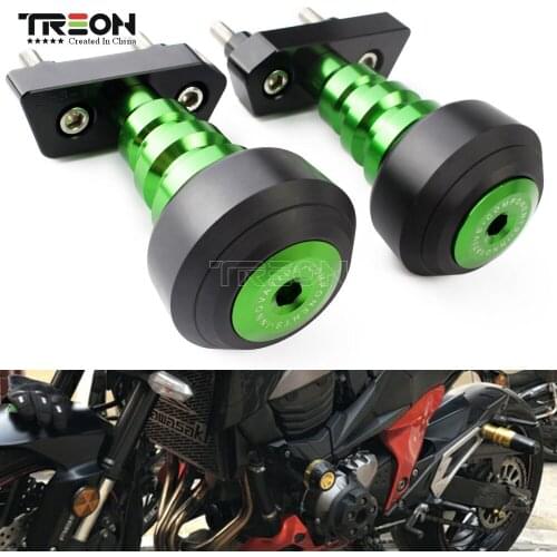 For KAWASAKI Z800 Z 800 2013-2015 CNC Aluminum Green Motorycycle Accessories Frame Falling Protection Cover 1Pair