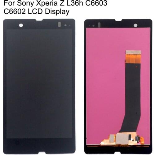 For Sony Xperia Z L36h C6603 C6602 LCD Display Touch Screen Sensor Phone Accessories With Free Shipping And Gift Tools