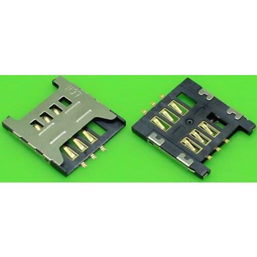 ChengHaoRan 1 Piece SIM card socket slot holder connector for Samsung GT E1200M E1200 I519 I939D I939i. size:17.5*16,KA-186
