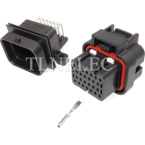 3-1437290-7 9-6437287-8 1mm 26 Pin Way Sealed Electrical Female Male PCB Pin Connector Computer ECU Plug