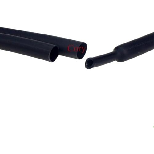 3M/pcs 3:1 Heat Shrink Tube Diameter 1.6/2.4/3.2/4.8/6.4/7.9/9.5/12.7mm Electrical wire protector Black CZYC
