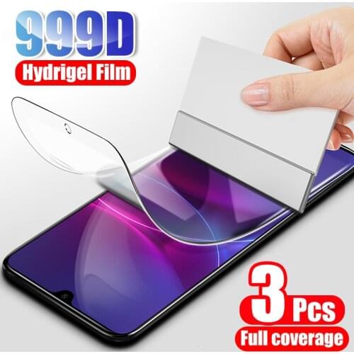 3Pcs Screen Protector For Huawei P40 P20 P30 Lite P Smart 2019 Full Cover Hydrogel Film for Huawei Honor 8X 10 20 Lite Not Glass