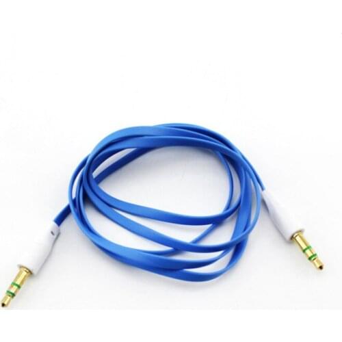 Car audio line Audio line AUX Recording line 3.5mm Audio cable public to public Color 3.5 noodle audio line