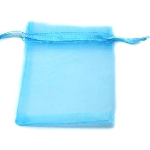 Turquoise Organza Bag 9x12cm,Wedding Jewelry Packaging Pouches,Nice Gift Bags 100pcs/lot PS-PDB01-02TR