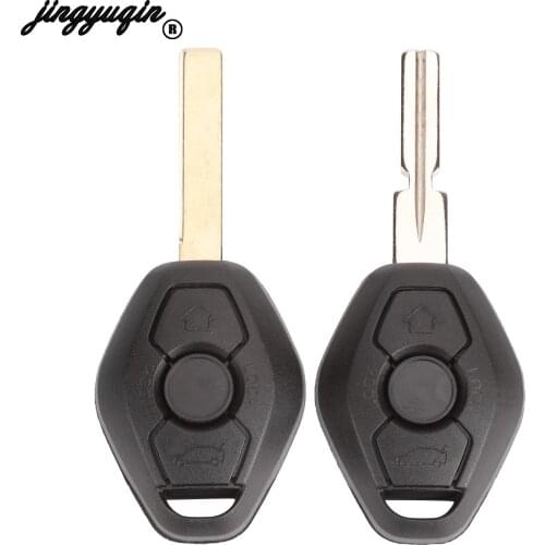 Jingyuqin 3 Button Remote Car Key Case Shell Cover For BMW 1 3 5 6 7 Series X3 X5 Z3 Z4 325 325i 330 330i 525 hu58/hu92