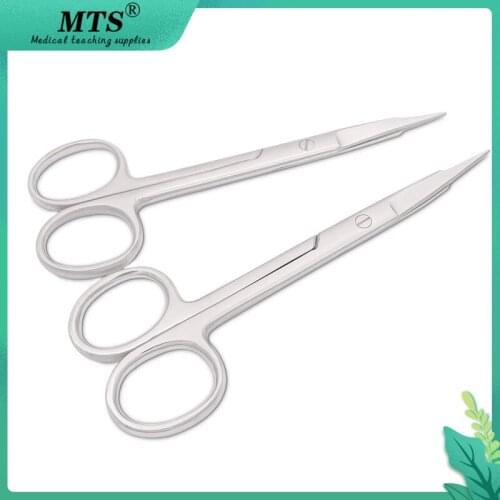 Operate pet surgical instruments stainless steel Fine urethral scissors Urethrosomy tools Straight elbow integrated step shears