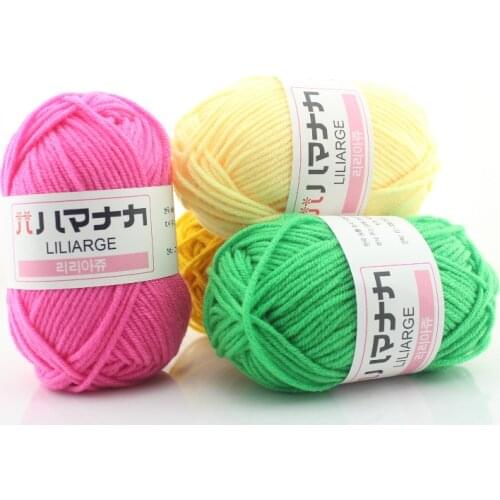 25g/Ball Milk Cotton Yarn Comfortable Wool Blended Thread Apparel Sewing Yarn Hand Knitting Scarf Hat Crochet Yarn