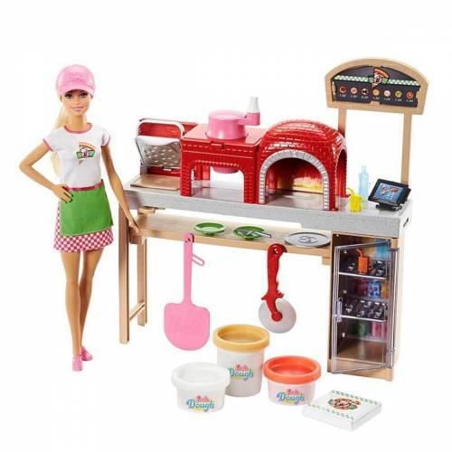 Barbie Cooking Pizza Playset-Pizza Maker Barbie Doll-Crafts Series Pizza Maker-Pizza Oven and accessories-best Price