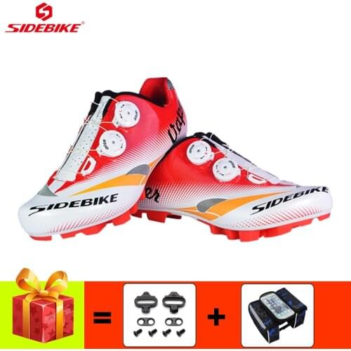 SIDEBIKE mountain bike shoes men sapatilha ciclismo mtb cycling sneakers breathable self-locking Athletic riding bicycle shoes