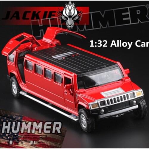 1:32 alloy cars,high simulation model hummer limousine,metal diecasts,pull back & flashing & musical, toy vehicles,free shipping