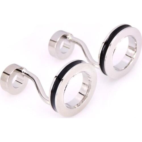 New high quality mens French shirt Cufflinks fashion double headed circle design Cufflinks wholesale / retail