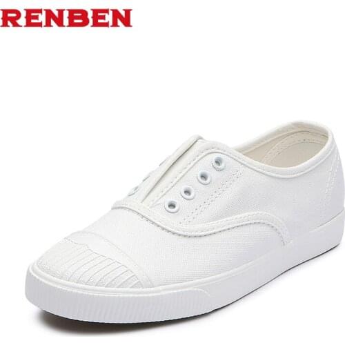 RENBEN 2019 Autumn Fashion Canvas Shoes Women Sneakers Denim Casual Shoes Female Trainers Ladies
