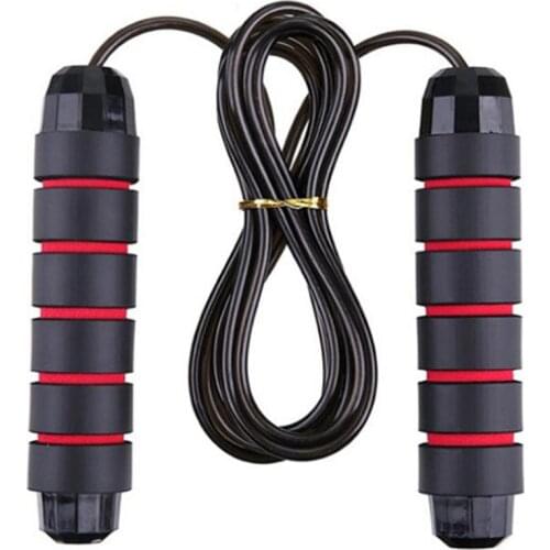 2.8m Skipping Rope with Iron Bearings Rapid Speed Jump Rope Tangle-Free Adjustable for Fitness Workout Excercise Training