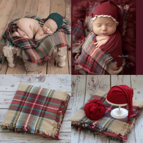 Newborn photography props Baby photo props grid background blanket photo studio Baby full moon Christmas photo themed wrap