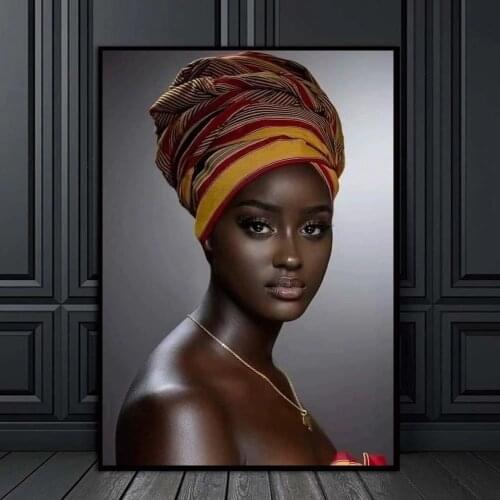 Luxury Gold Jewelry Figure Art Women Canvas Paintings Wall Art Posters Prints Wall Pictures for Living Room Home Cuadros Decor