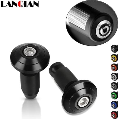 Motorcycle Dirt Bike CNC Handlebar Grips Slider Cap Plug Aluminum Bar End For KAWASAKI Yamaha Ducati Suzuki honda Husqvarna SWM