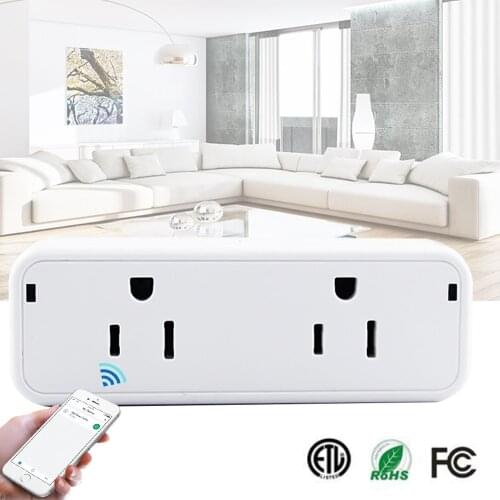 SPASH WiFi Smart Socket US Plug Mini Socket Outlet Smart Life App Remote Controller Timing Voice Smart Life App Remote Control