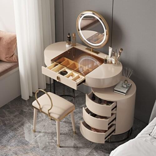 Light Luxury Contracted To Receive Ark A Body Modern Small Family Makeup Table Intelligent Network Red High-end Bedroom Dresser