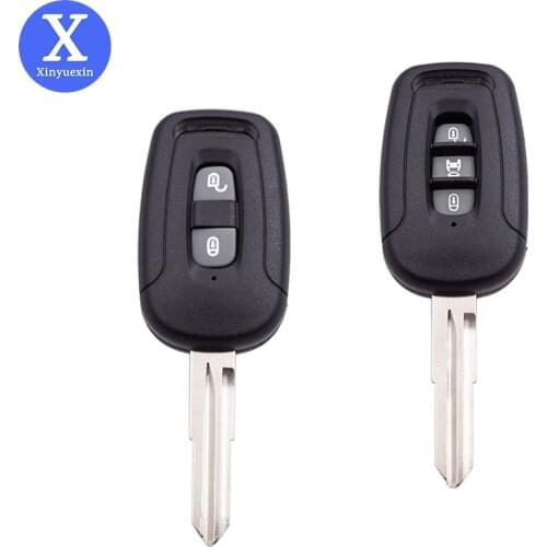 Xinyuexin Remote Smart Car Key Shell Case for Chevrolet Captiva Uncut Blade Blank 2 3 Button Key Case Shell Car Accessories