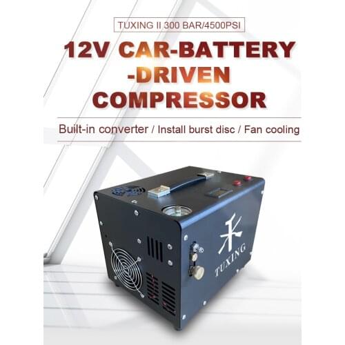 TXET062 PCP Air Compressor High Pressure Air Pump 12V/110V/220V Pump for PCP Air Rifle Pneumatic Inflator 4500psi 300bar 30mpa