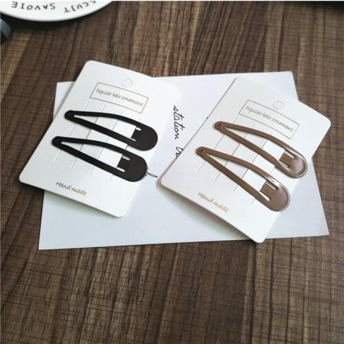 10 Pcs Black & Coffee Big Size Hair Clips 2.8 Inch Barrettes for Women Side Hairpins Hair Accessories