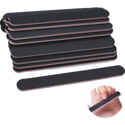 1Piece Nail File Grit Nail Buffer Zebra Sanding Files Polishing Sandpaper Double Side Pedicure Tool For Polish Manicure Tool