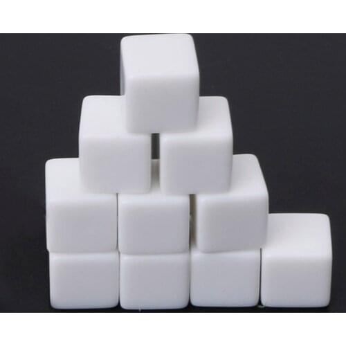 10Pcs/set D6 Dice 12mm Die Six Sided Table Gaming Dice Blank For Role Playing Toys
