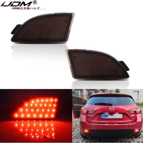 2pc Red Rear Brake Stop Light For Mazda 3 Axela Hatchback 2013 2014 2015 2016 Back Turning Tail Light LED Bumper Reflector lamp