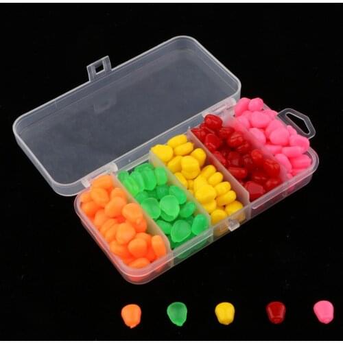 200 Pieces Simulation Fake Soft Baits Lures Corn Fishing Bait Carp Fishing Tackle Tool Accessories