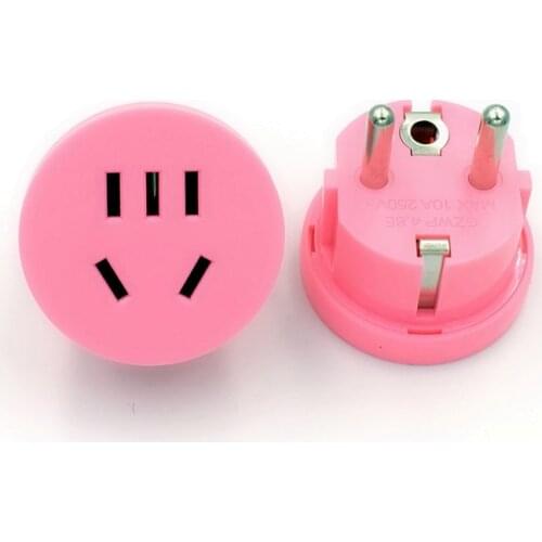 AU US To EU Adapter CN China Plug Adapter Australian AU To Euro KR Power Adapter Travel Plug Converter 2 Round AC Wall Charger