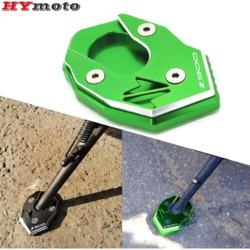 CNC Kickstand Accessories For Kawasaki Z900 Z900RS Z 900 RS 2017 - 2019 2020 2021 Motorcycle Plate Extension Pad Stand Enlarger