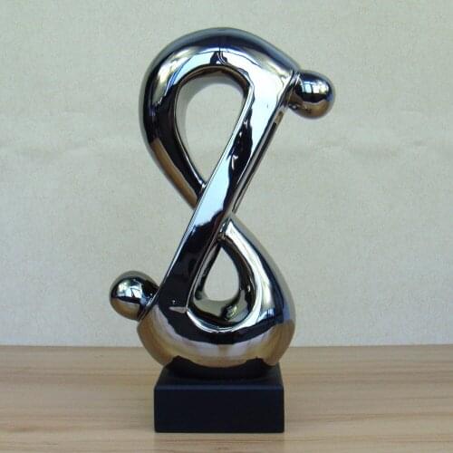 ASBTRACT PORCELAIN CARESS LOVERS FIGURINE ELECTROPLATED CERAMICS MAKING LOVE STATUE DECOR GIFT AND CRAFT ORNAMENT FURNISHING