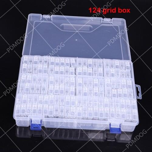 Big 124pcs 5d diamond painting accessories Tools Beads Mosaic Container Storage Box Diamant Daimond painting Jar Accessory Box