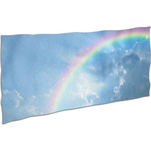 Printed quick drying magic bath towel 160 * 80cm Rainbow Fashion Yoga towel beach towel Large Sports Towel Gift