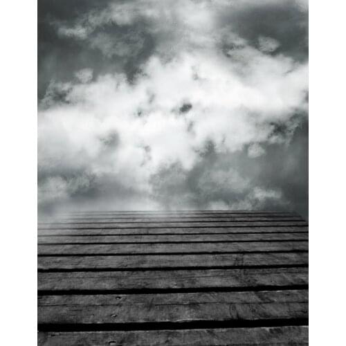 Wooden Floor Hazy Photography Backdrops Photo Props Studio Background 5x7ft