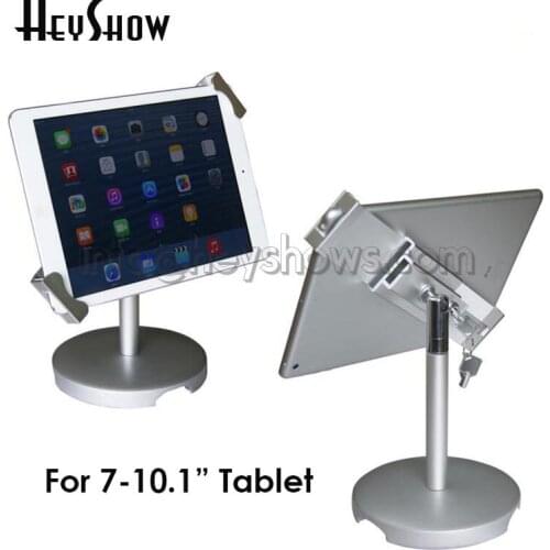 Flexible Ipad Display Stand Mount Rotation Tablet PC Holder Clamp Safe Samsung Tablet Lock Enclosure Lock For 7-10.1" Tablet