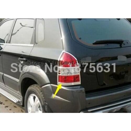 Chrome Rear headlight Lamp Cover For 2005-2009 for Hyundai Tucson